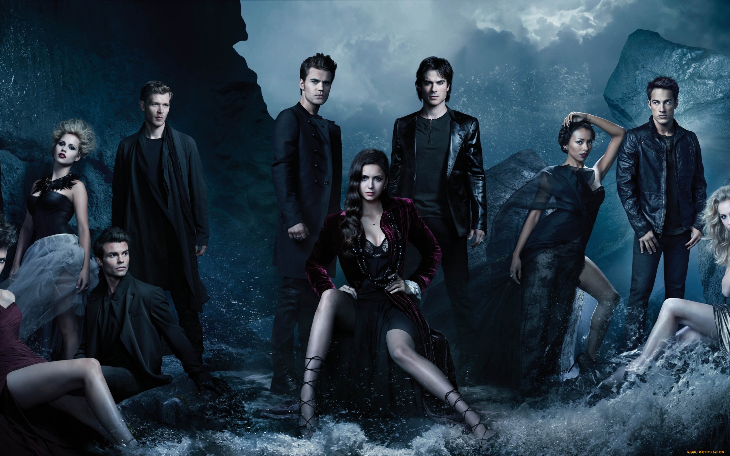 Обои актеры, дневники вампира, сериал, 4 сезон, actors, the vampire diaries, the series, season 4 разрешение 2560x1600 Загрузить