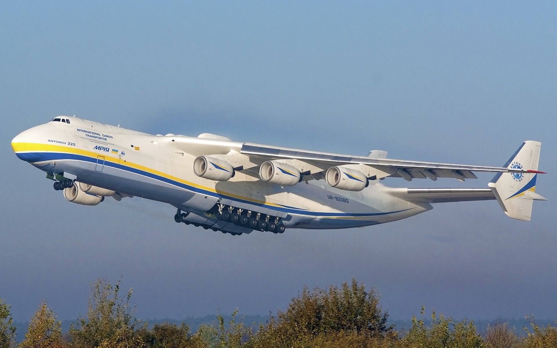 Обои 2011 год, october 19, antonov an-225 mriya, kiev (ukkm), 2011 разрешение 1920x1200 Загрузить