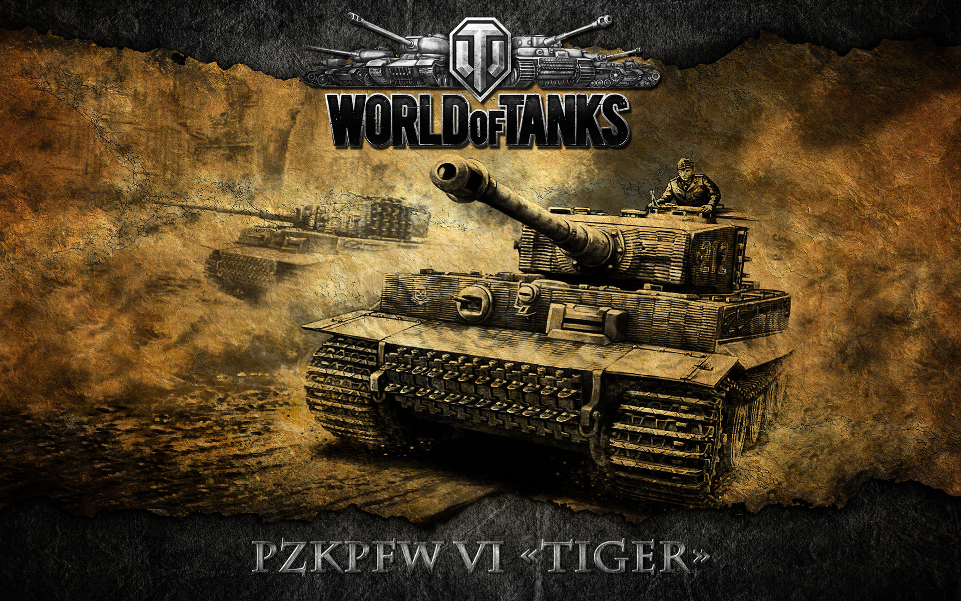 Обои тигр, танки, германия, мир танков, wot, pzkpfw vi tiger, тяжелый танк, tiger, tanks, germany, world of tanks, heavy tank разрешение 1920x1200 Загрузить