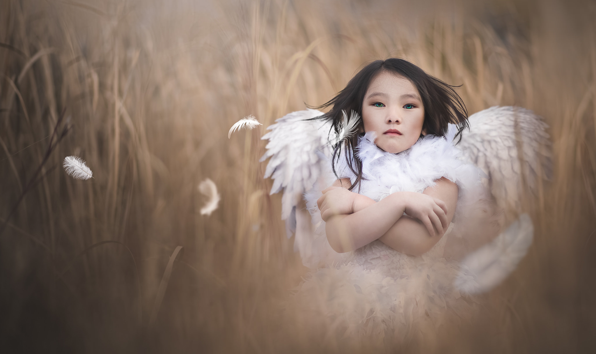 Обои фон, девочка, ангел, background, girl, angel разрешение 2048x1216 Загрузить