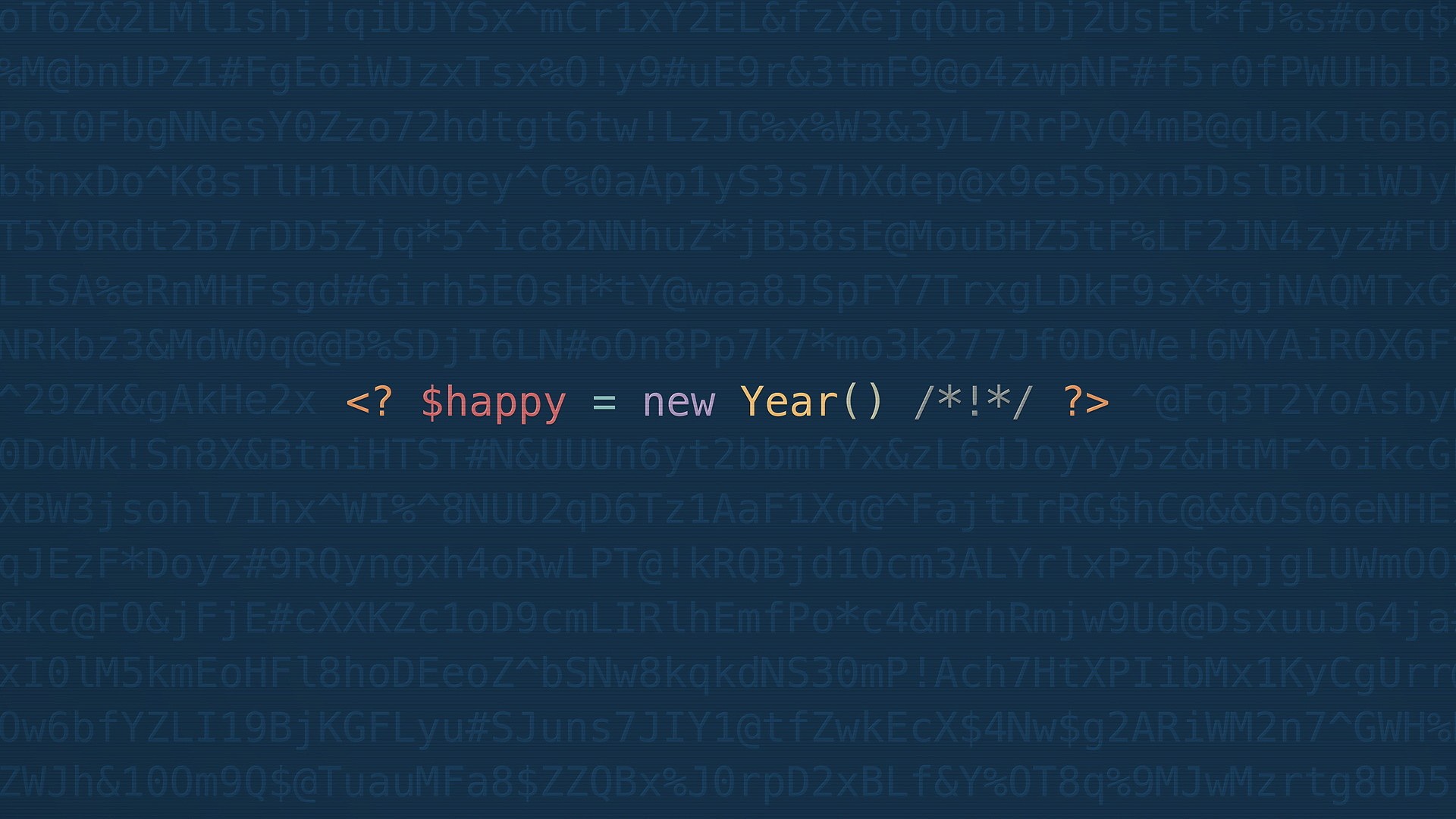 Обои минимализм, компьютерщик, код, с новым годом, программирование, happy new yaer, programing, codding, github, minimalism, geek, code, happy new year, programming разрешение 1920x1080 Загрузить