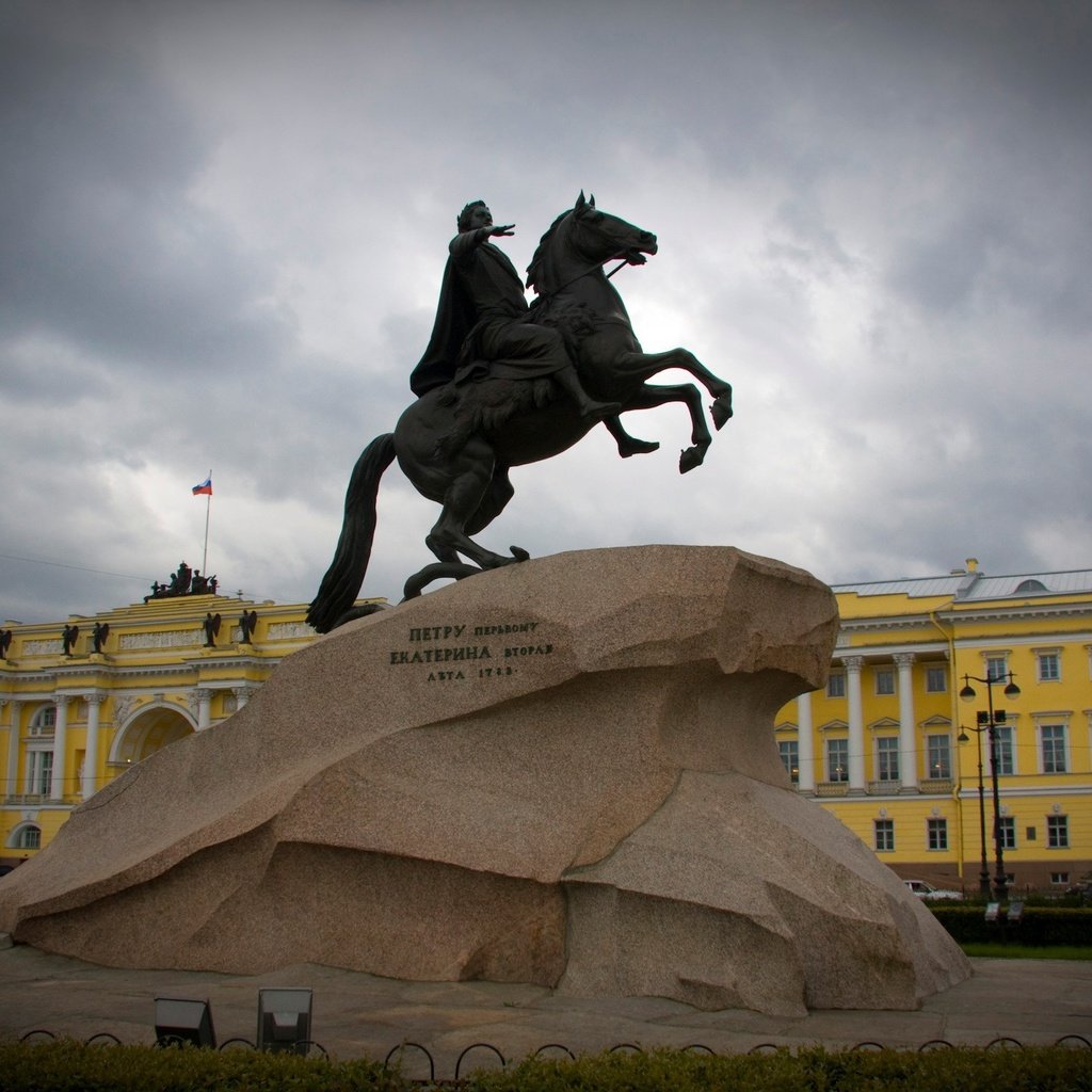 Обои санкт-петербург, питер, памятник, петр, медный всадник, saint petersburg, peter, monument, the bronze horseman разрешение 2560x1600 Загрузить