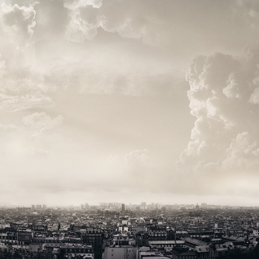 Обои облака, город, париж, clouds, the city, paris разрешение 1920x1200 Загрузить