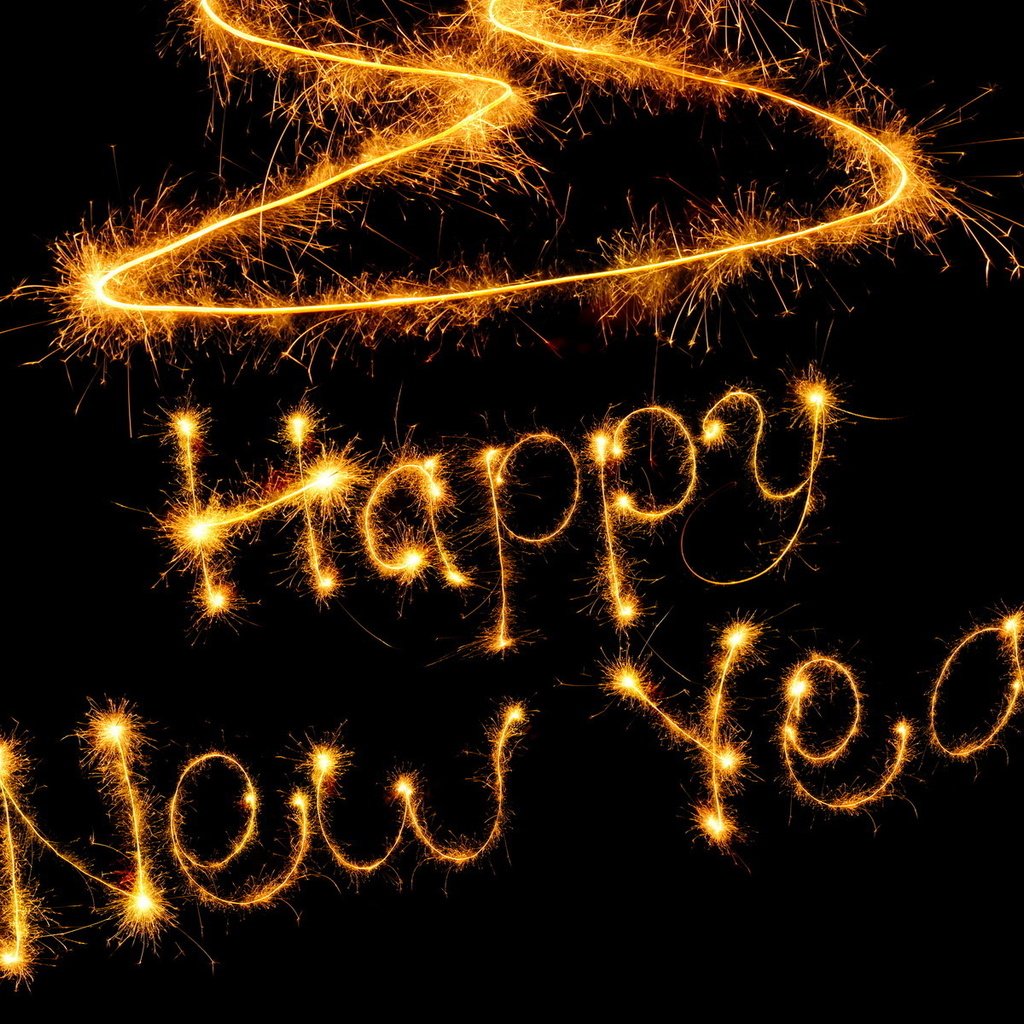 Обои новый год, слова, огоньки, с новым годом, счастливого нового года, new year, words, lights, happy new year разрешение 1920x1200 Загрузить