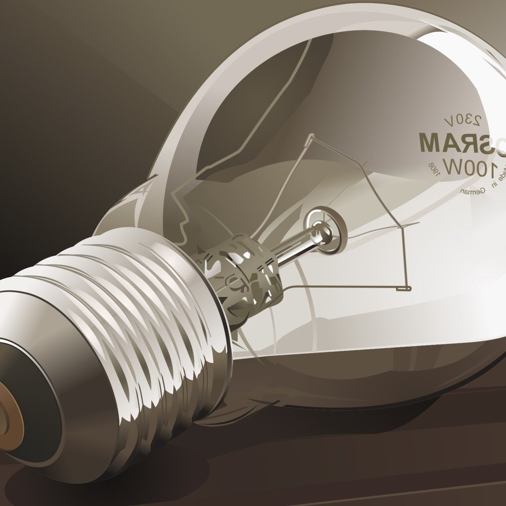 Обои вектор, лампа, лампочка, vector, lamp, light bulb разрешение 1920x1440 Загрузить