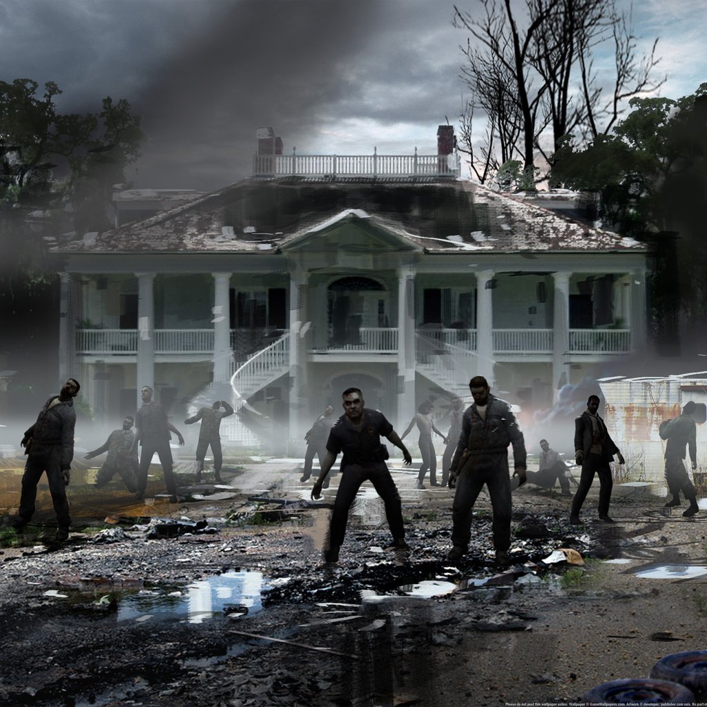 Обои зомби, дом, мусор, left 4 dead, zombies, house, garbage разрешение 2560x1600 Загрузить