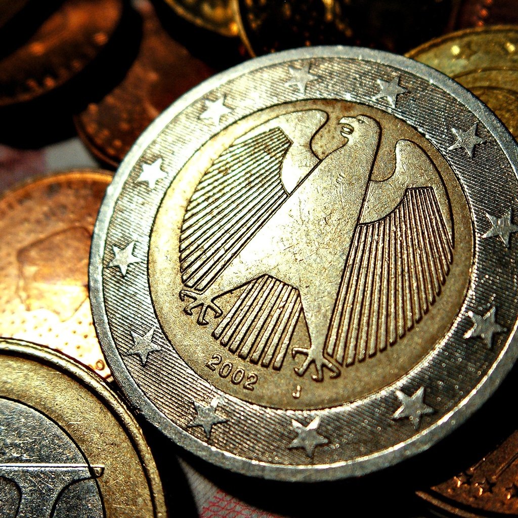 Обои деньги, монеты, евро, немецкая, money, coins, euro, german разрешение 1920x1440 Загрузить