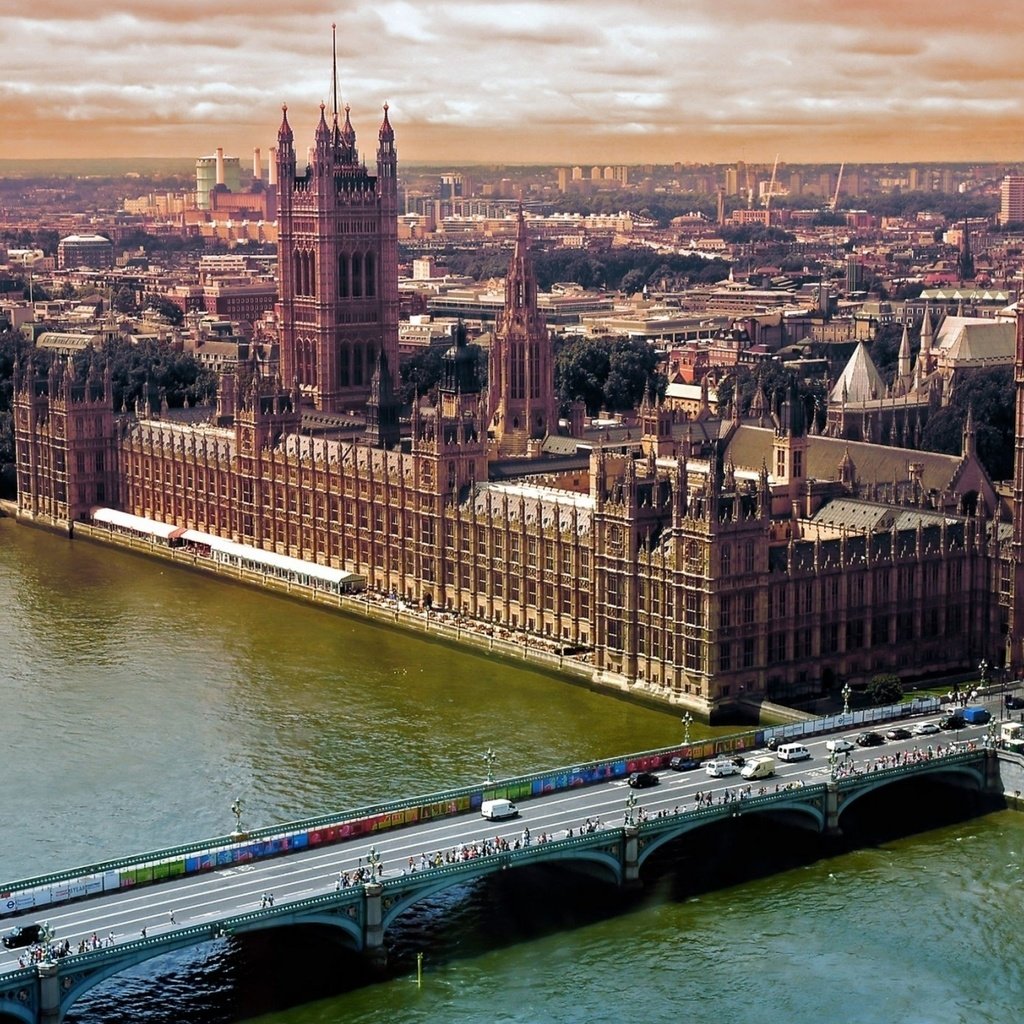 Обои река, мост, лондон, темза, вид сверху, биг бен, big-ben, river, bridge, london, thames, the view from the top, big ben разрешение 1920x1200 Загрузить