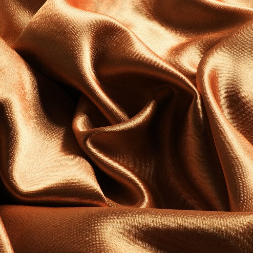 Обои текстура, блеск, ткань, коричневая, складки, золотая, texture, shine, fabric, brown, folds, gold разрешение 2560x1600 Загрузить