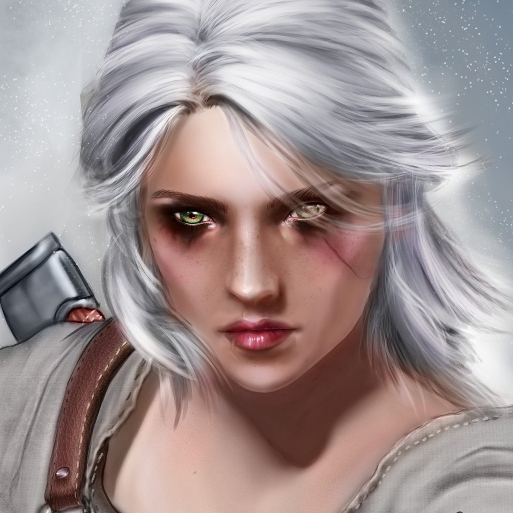 Обои арт, девушка, взгляд, witcher 3:wild hunt, цыри, art, girl, look, ciri разрешение 1920x1308 Загрузить