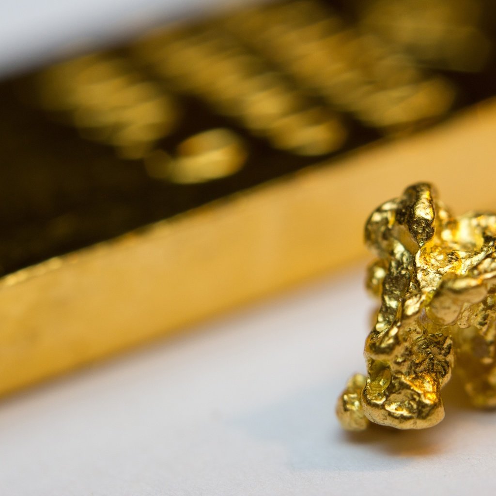 Обои металл, золото, метал, gold bullion, gold in its natural state, золотые слитки, metal, gold, gold bars разрешение 2880x1793 Загрузить