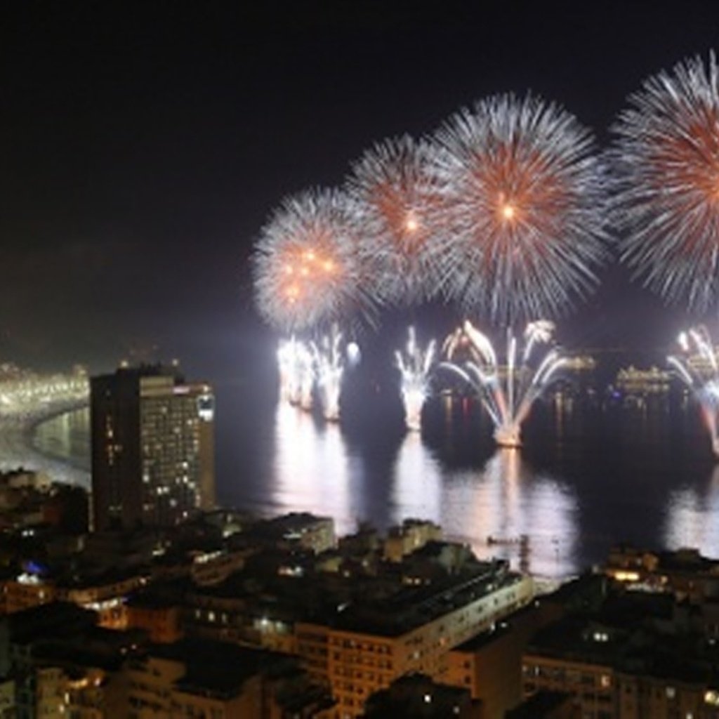 Обои новый год, салют, фейерверк, рио де женейро, new year, salute, fireworks, rio de janeiro разрешение 1920x1200 Загрузить
