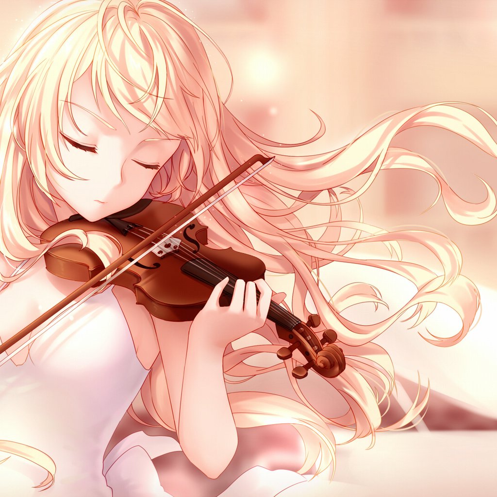 Обои арт, девушка, скрипка, аниме, волосы, art, girl, violin, anime, hair разрешение 1920x1080 Загрузить