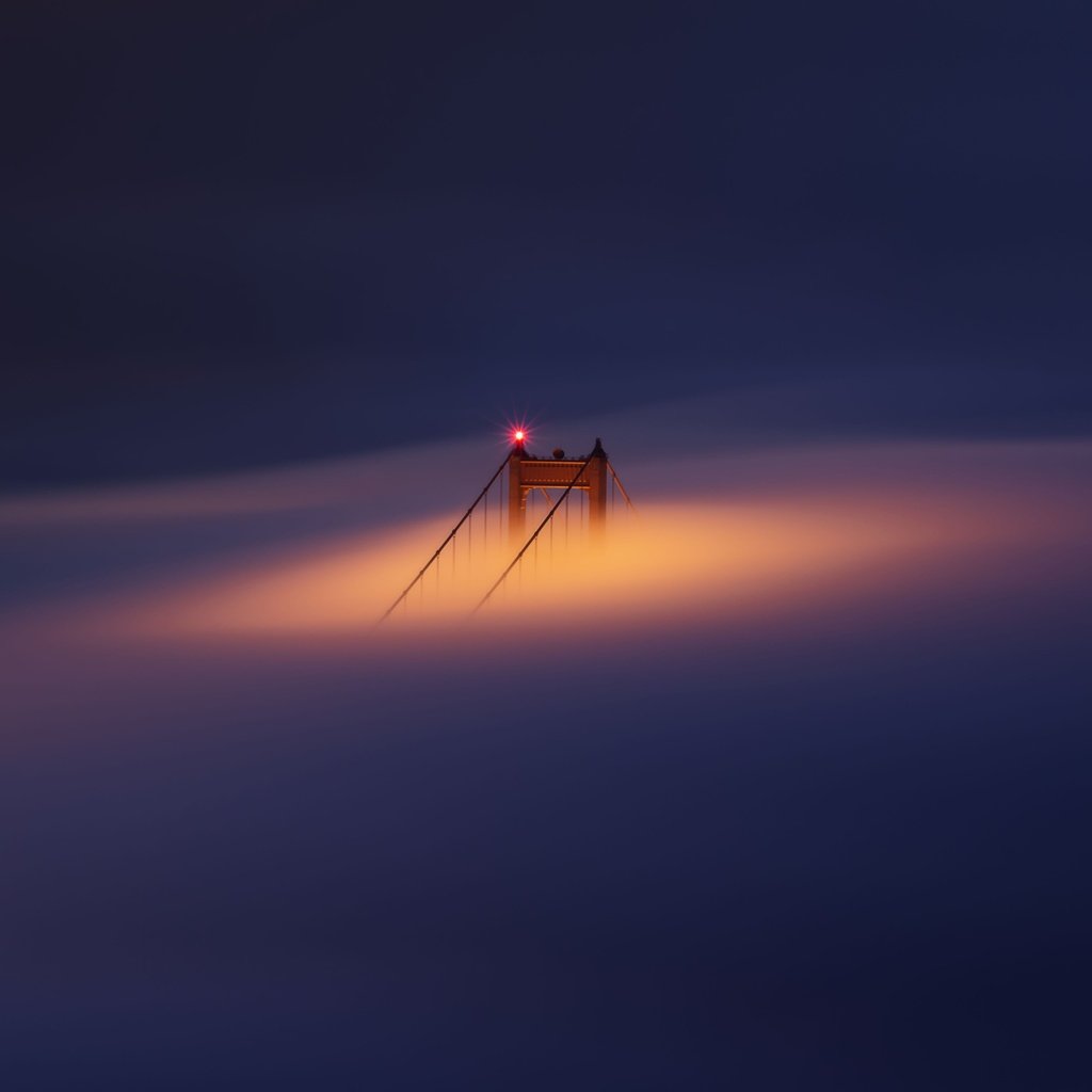 Обои туман, мост, сша, сан-франциско, золотые ворота, fog, bridge, usa, san francisco, golden gate разрешение 6483x3647 Загрузить