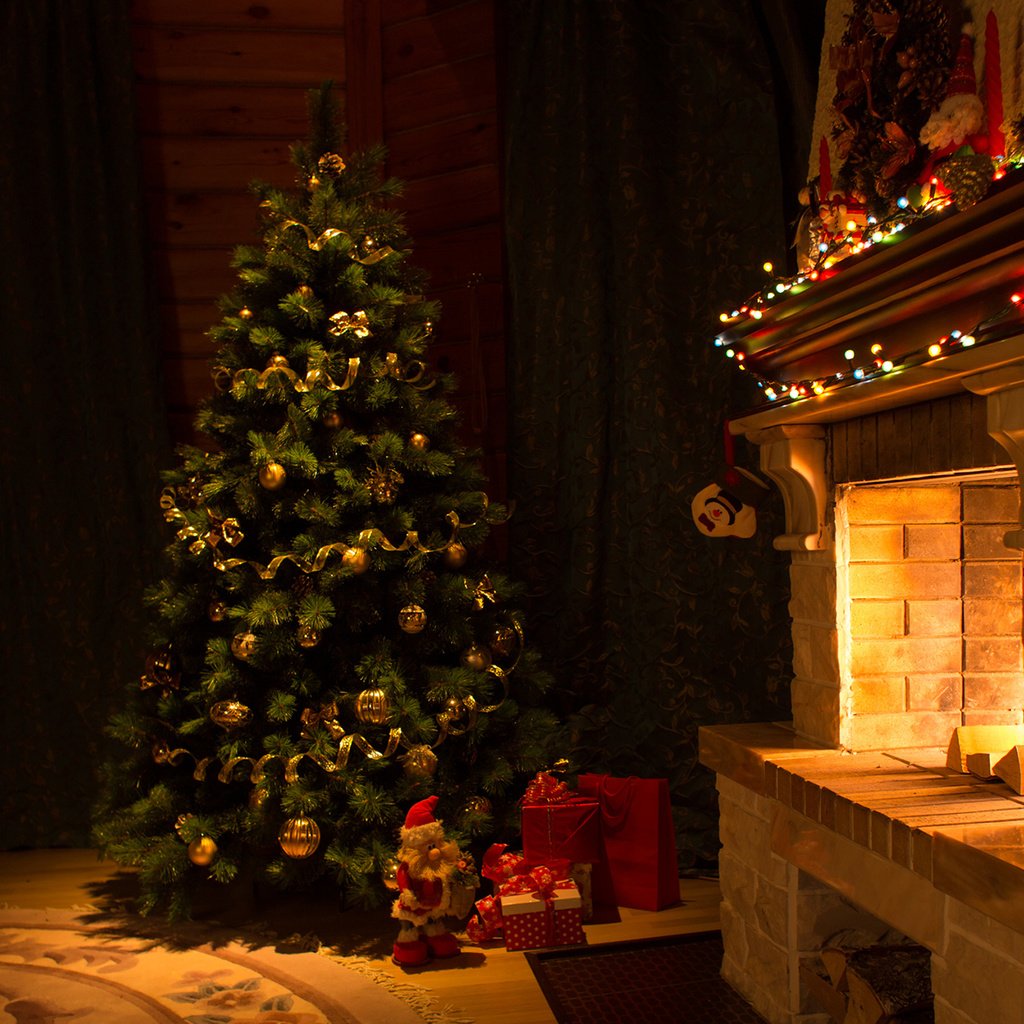 Обои новый год, елка, подарки, камин, рождество, гирлянда, new year, tree, gifts, fireplace, christmas, garland разрешение 1920x1200 Загрузить