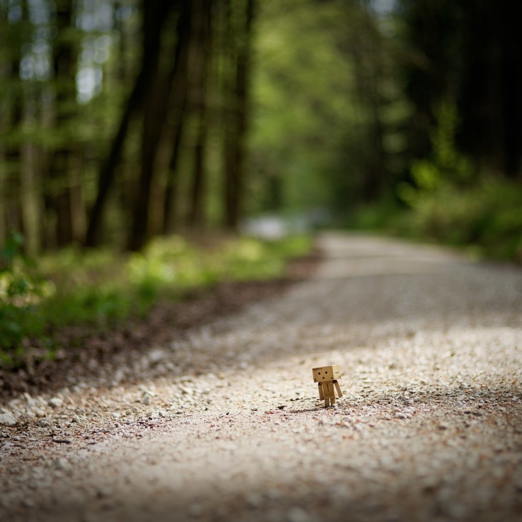 Обои дорога, деревья, размытость, данбо, картонный робот, road, trees, blur, danbo, cardboard robot разрешение 2976x1984 Загрузить