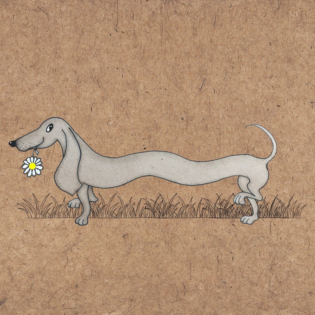 Обои рисунок, собака, такса, figure, dog, dachshund разрешение 4500x3194 Загрузить