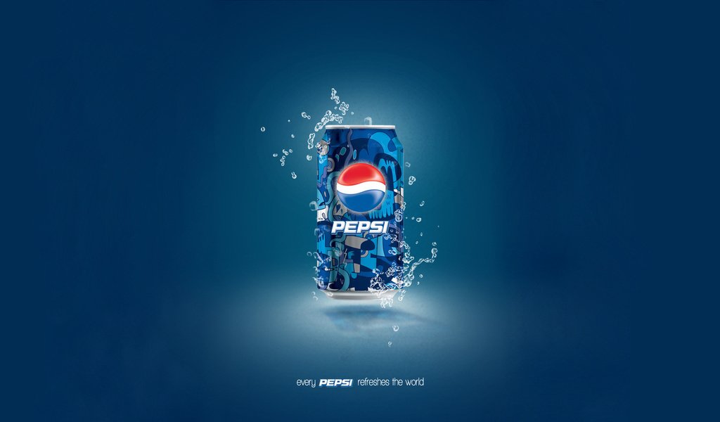 Обои фон, синий, капли, банка, пепси, background, blue, drops, bank, pepsi разрешение 1920x1080 Загрузить