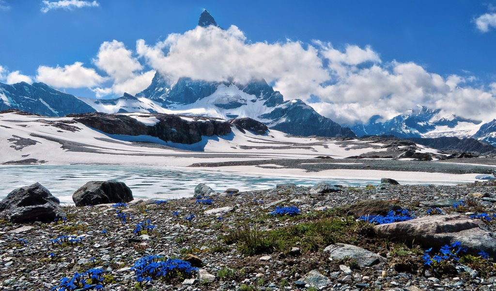 Обои маттерхорн, schweiz, wallis, matterhorn разрешение 2048x1151 Загрузить