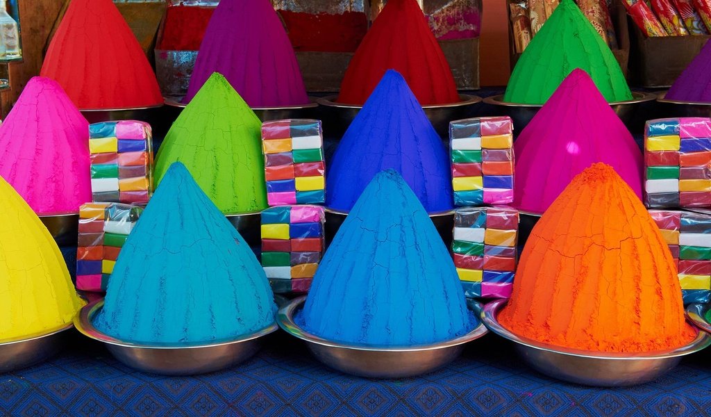 Обои рынок, девараджа, разноцветный, индия, холи, порошок, карнатака, майсур, фестиваль холи, market, devaraja, colorful, india, holi, powder, karnataka, mysore, the festival of holi разрешение 1920x1080 Загрузить