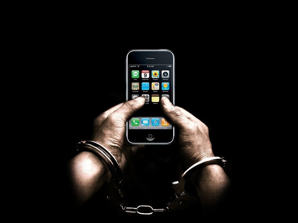 Обои черный фон, руки, телефон, наручники, айфон, black background, hands, phone, handcuffs, iphone разрешение 1920x1080 Загрузить