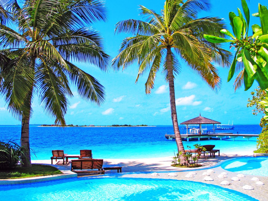 Обои море, пляж, остров, тропики, мальдивы, sea, beach, island, tropics, the maldives разрешение 2579x1954 Загрузить