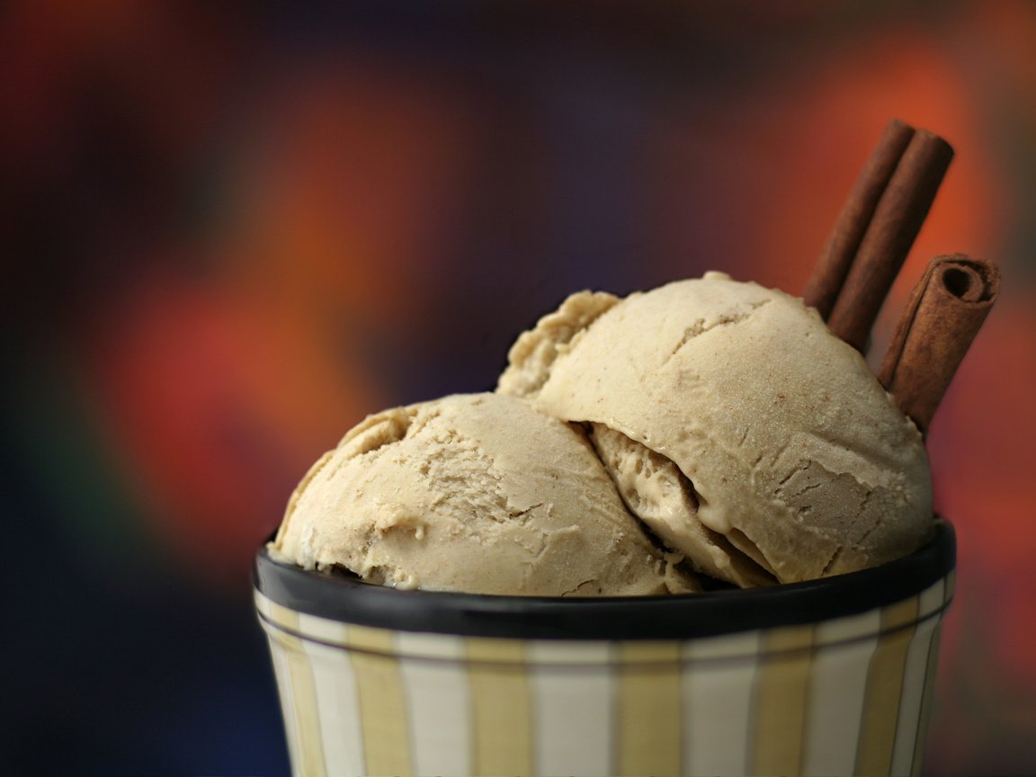 Обои мороженое, корица, еда, ice cream, cinnamon, food разрешение 3456x2304 Загрузить