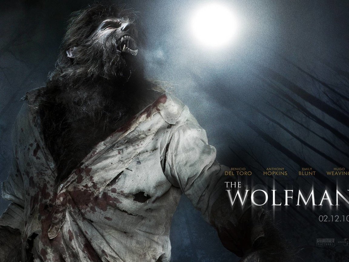 Обои 2010, человек-волк, оборотень, the wolf man, werewolf разрешение 1920x1200 Загрузить