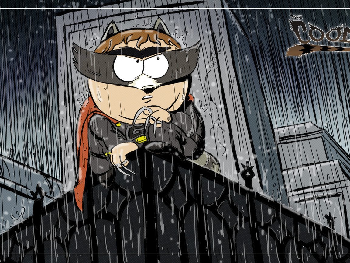 Обои герой, картман, южный парк, coon, енот, супер, злодей, hero, cartman, south park, raccoon, super, villain разрешение 1920x1200 Загрузить