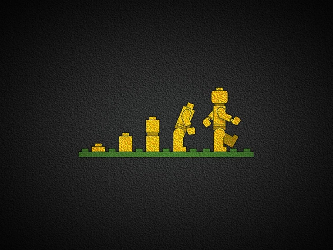 Обои минимализм, лего, эволюция, конструктор, minimalism, lego, evolution, designer разрешение 1920x1080 Загрузить