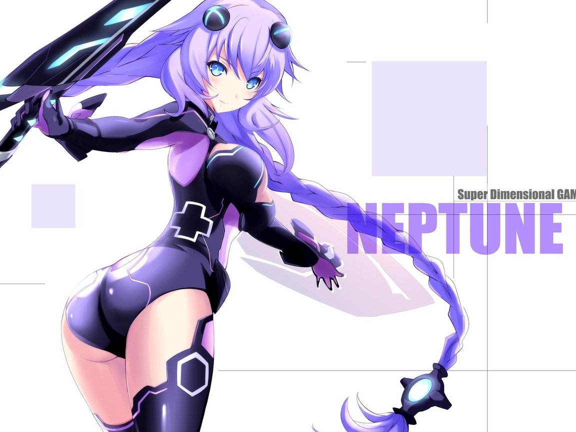 Обои девушка, оружие, улыбка, взгляд, костюм, попка, maccyon, purple heart, choujigen game neptune, girl, weapons, smile, look, costume, ass разрешение 2382x1180 Загрузить