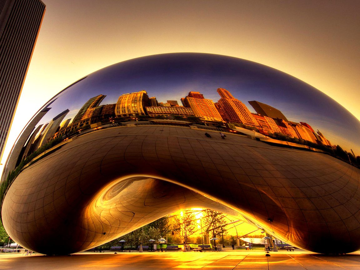 Обои сша, скульптура, чикаго, облачные врата, аниш капур, usa, sculpture, chicago, cloud gate, anish kapoor разрешение 1920x1080 Загрузить