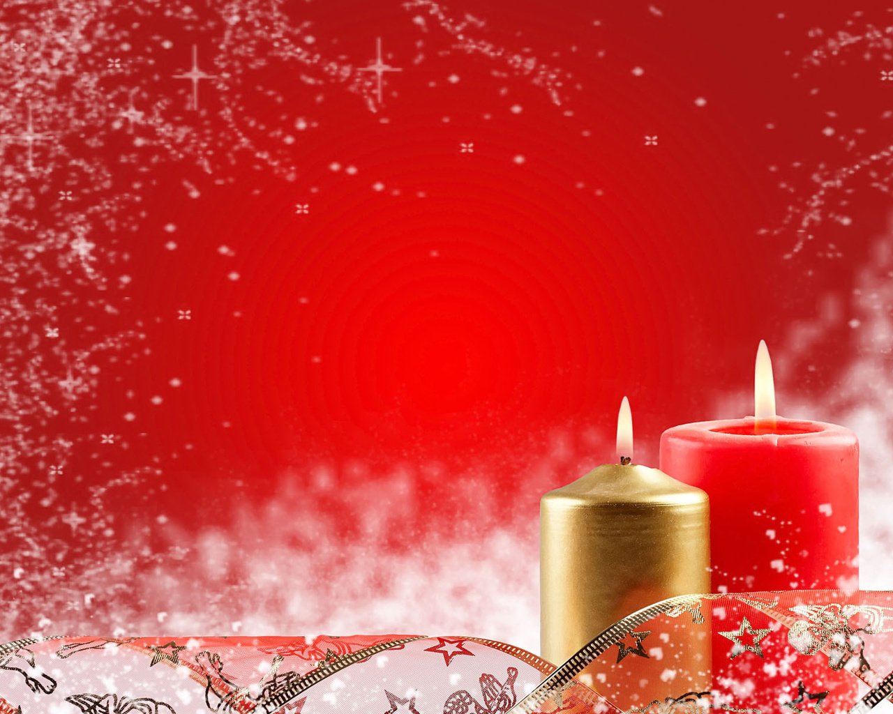 Обои свечи, новый год, красный, новогодние украшения, candles, new year, red, christmas decorations разрешение 1920x1200 Загрузить