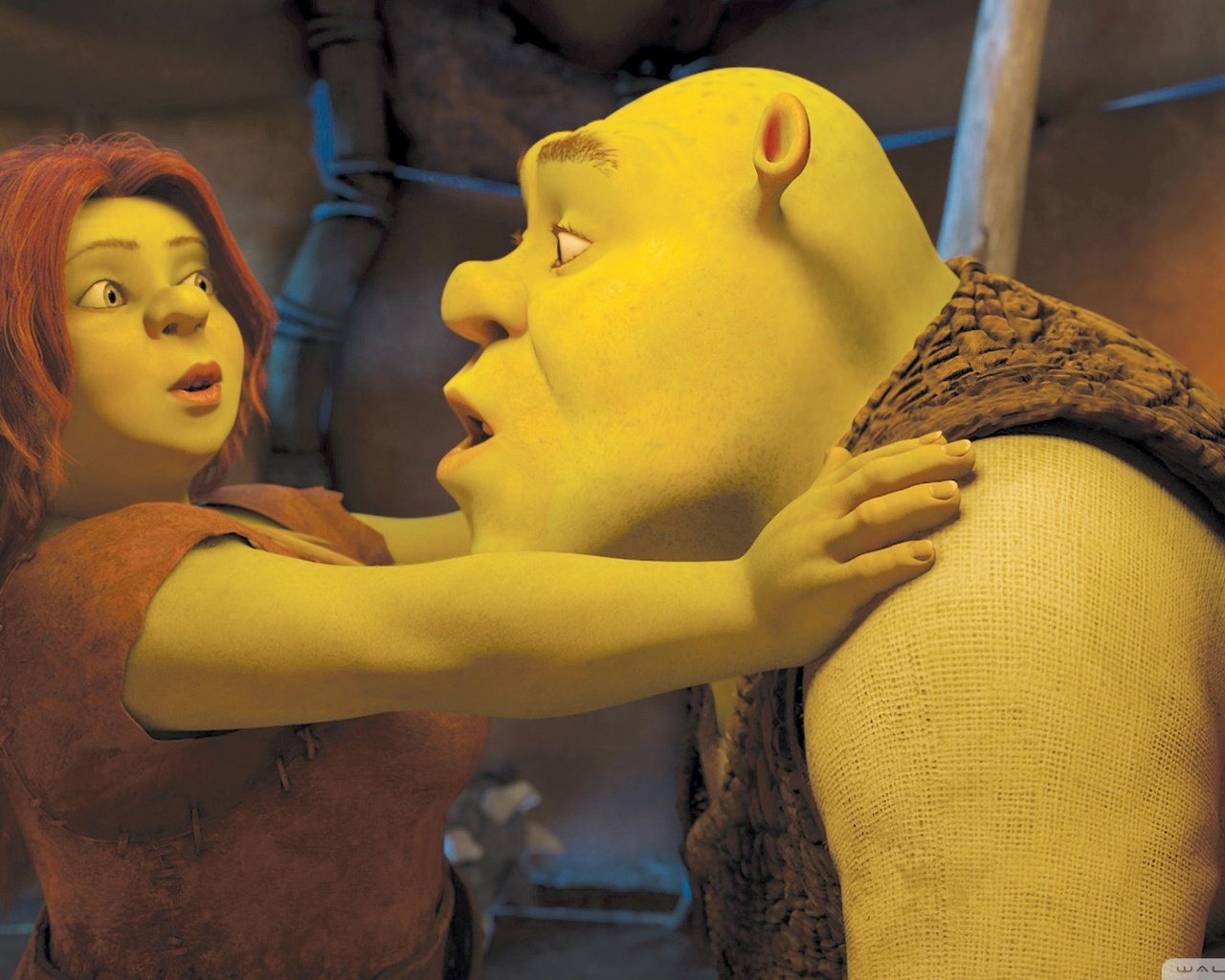 Обои шрек, фиона, shrek, fiona разрешение 1920x1080 Загрузить