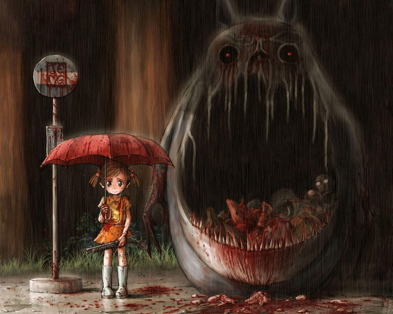 Обои аниме, мой сосед тоторо, anime, my neighbor totoro разрешение 1920x1440 Загрузить