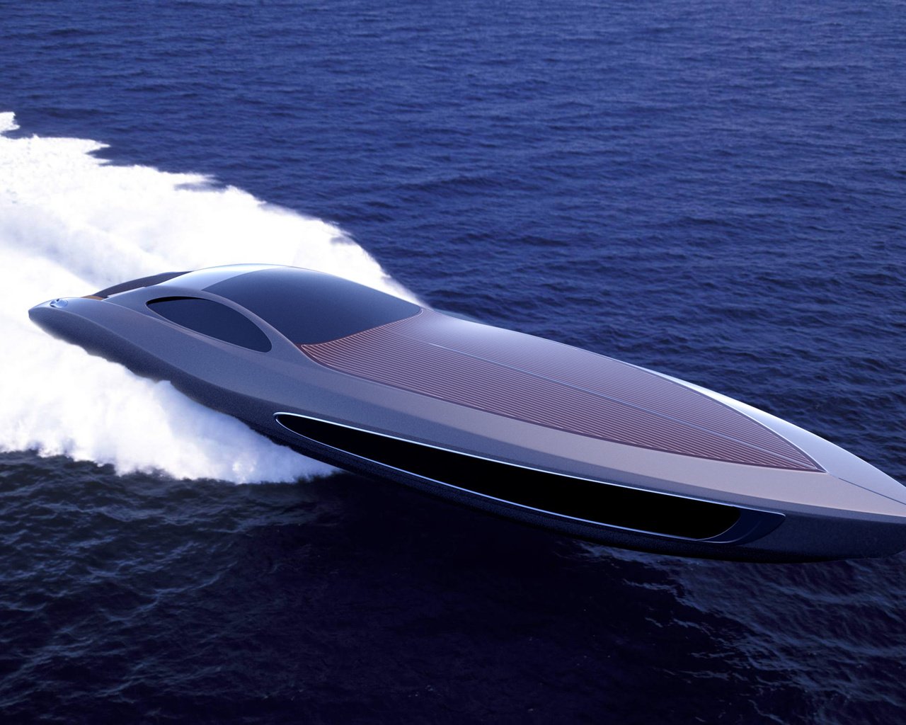 Обои океан, пена, standart craft 122, gray design, супер яхта, быстрая, the ocean, foam, super yacht, quick разрешение 2005x1357 Загрузить