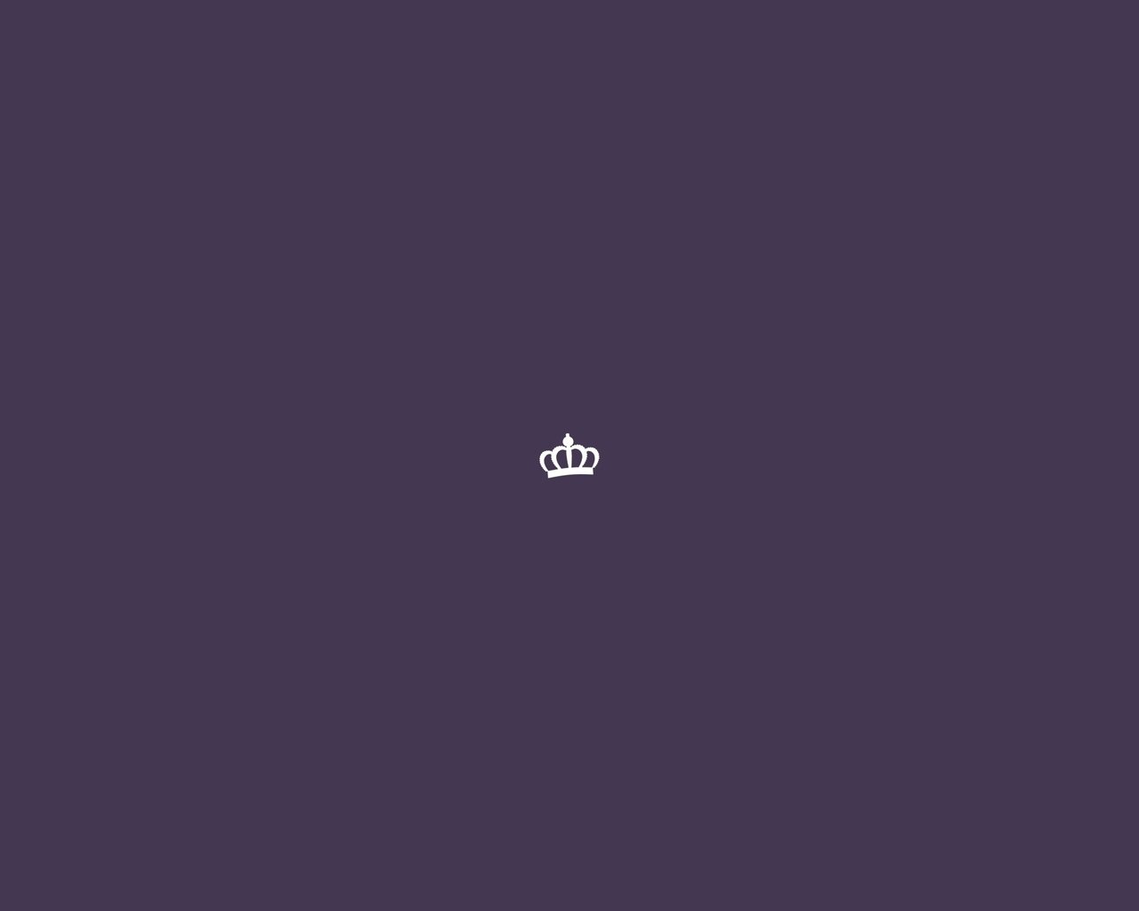 Обои фиолетовый, минимализм, корона, purple, minimalism, crown разрешение 2560x1600 Загрузить