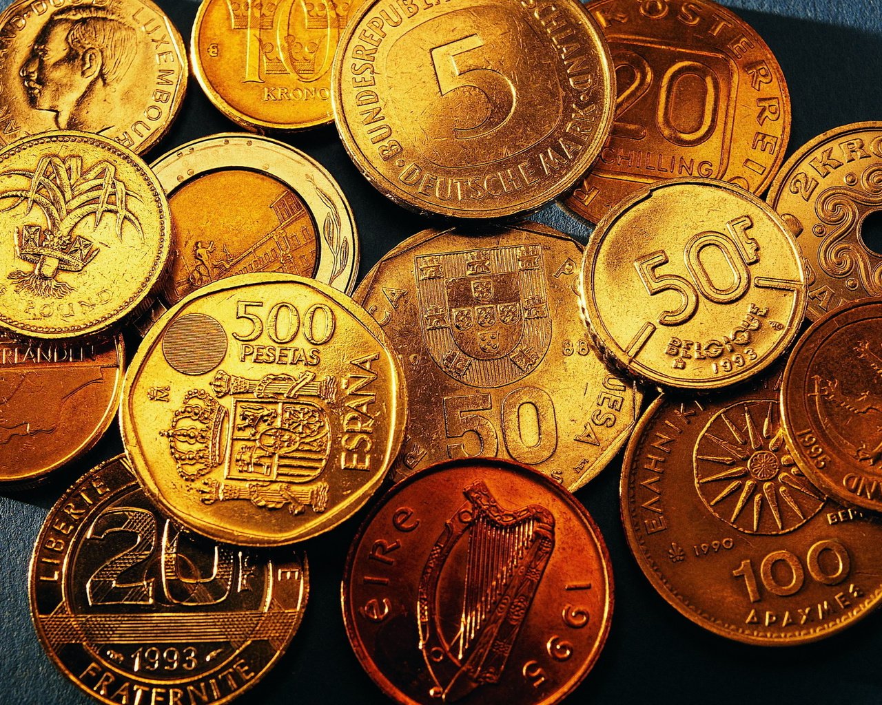 Обои много, деньги, золото, монеты, a lot, money, gold, coins разрешение 2560x1600 Загрузить