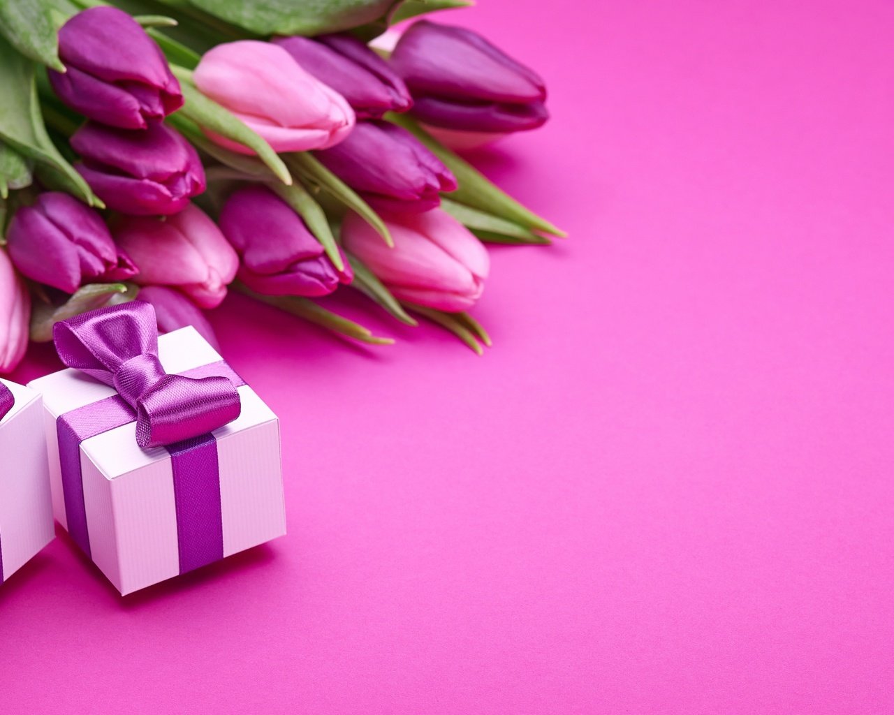 Обои подарки, букет, тюльпаны, розовые, романтик, бант, gifts, bouquet, tulips, pink, romantic, bow разрешение 4110x2312 Загрузить