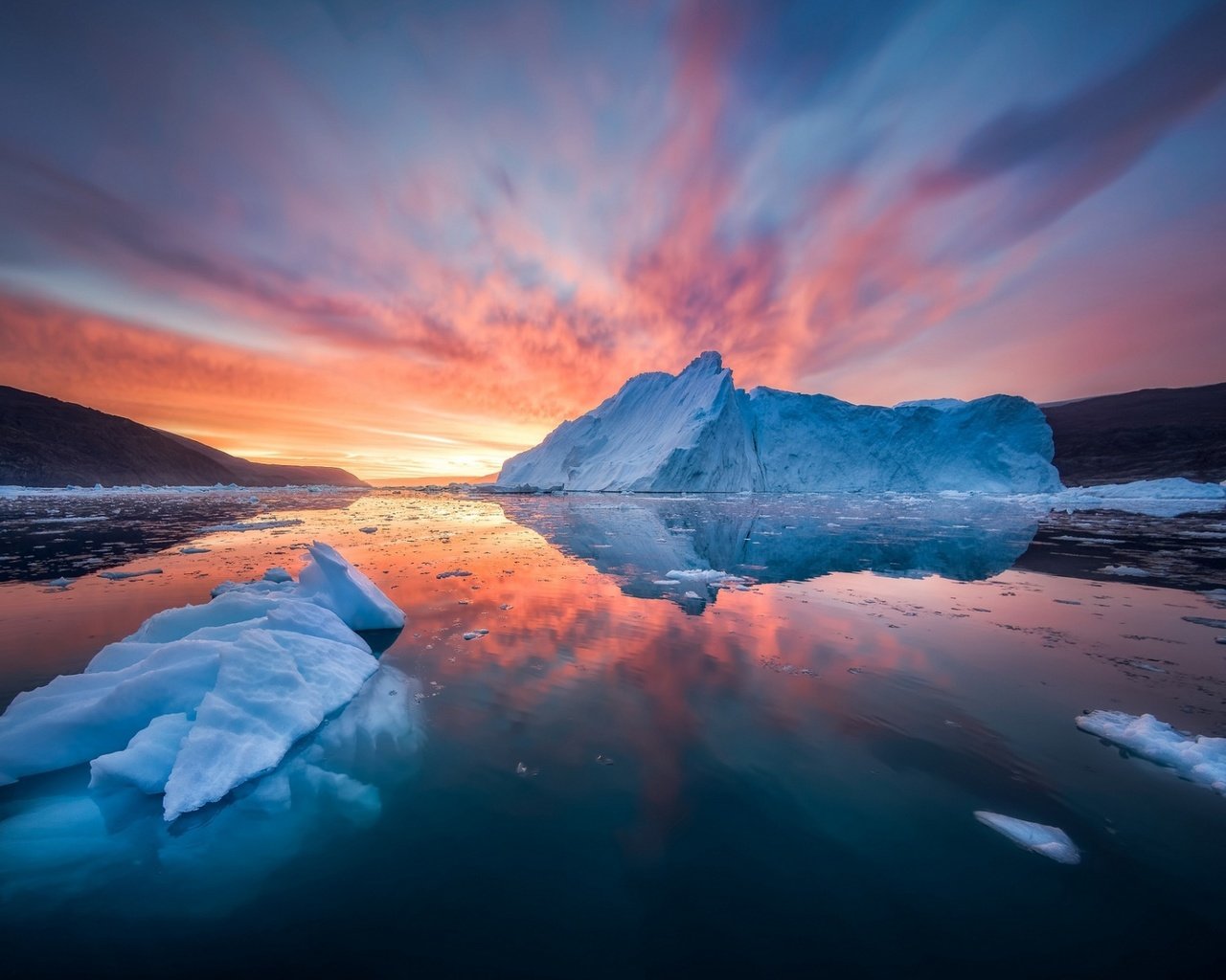 Обои природа, пейзаж, айсберг, льды, арктика, nature, landscape, iceberg, ice, arctic разрешение 1920x1200 Загрузить