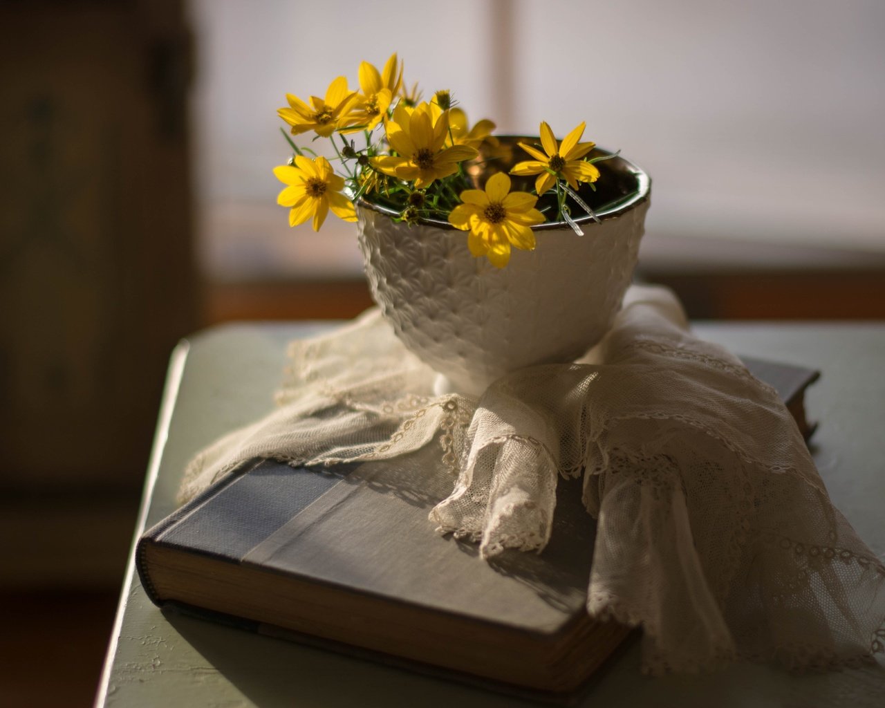 Обои цветы, фон, лепестки, салфетка, книга, flowers, background, petals, napkin, book разрешение 5167x3575 Загрузить