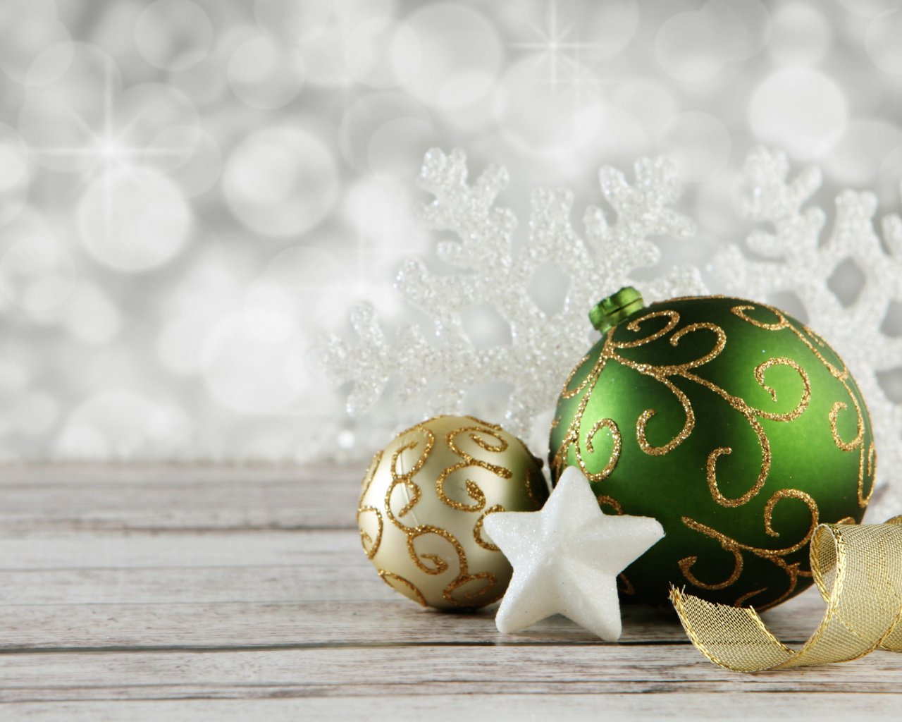 Обои новый год, шары, украшения, звезда, лента, праздник, рождество, снежинка, new year, balls, decoration, star, tape, holiday, christmas, snowflake разрешение 1920x1200 Загрузить