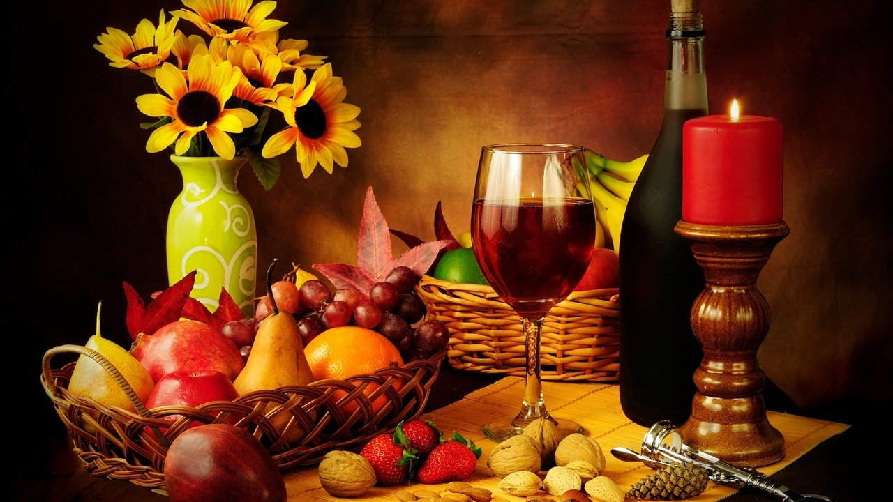 Обои красное вино, свечи, вино, гайки, орехи, стекло, штопор, свеча, виноград, cвечи, бутылка, cтекло, фрукты, красное, яблоки, земляника, клубника, натюрморт, бокал, вина, груши, корзина, red wine, candles, wine, nuts, corkscrew, candle, grapes, bottle, fruit, red, apples, strawberries, strawberry, still life, glass, pear, basket разрешение 3000x2000 Загрузить
