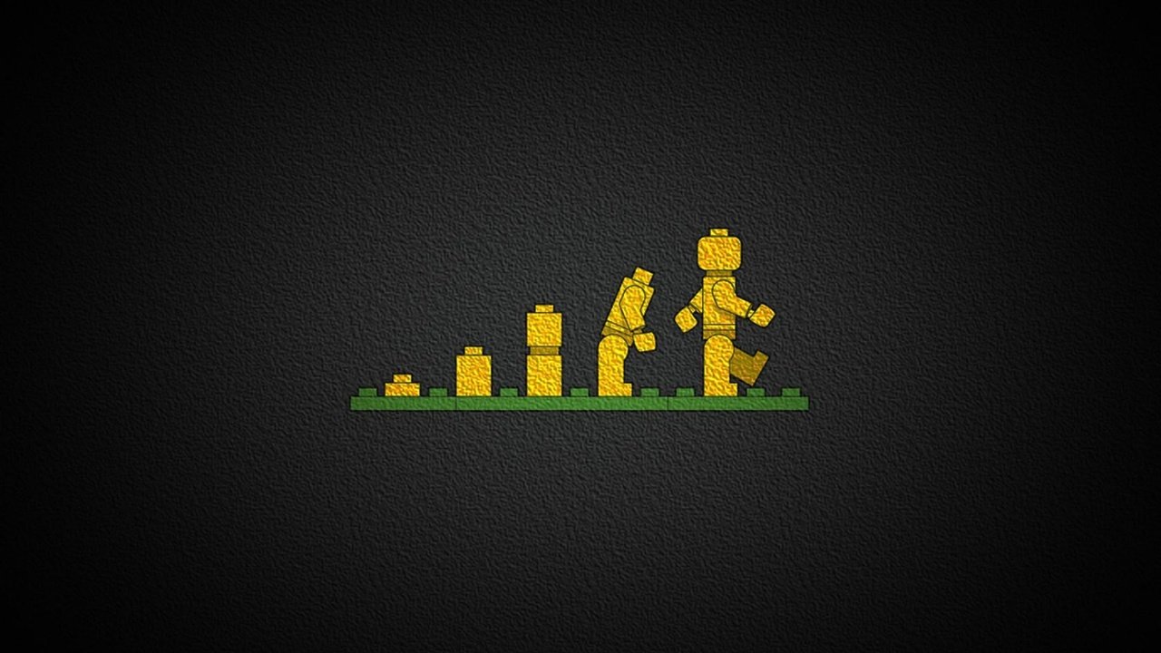 Обои минимализм, лего, эволюция, конструктор, minimalism, lego, evolution, designer разрешение 1920x1080 Загрузить