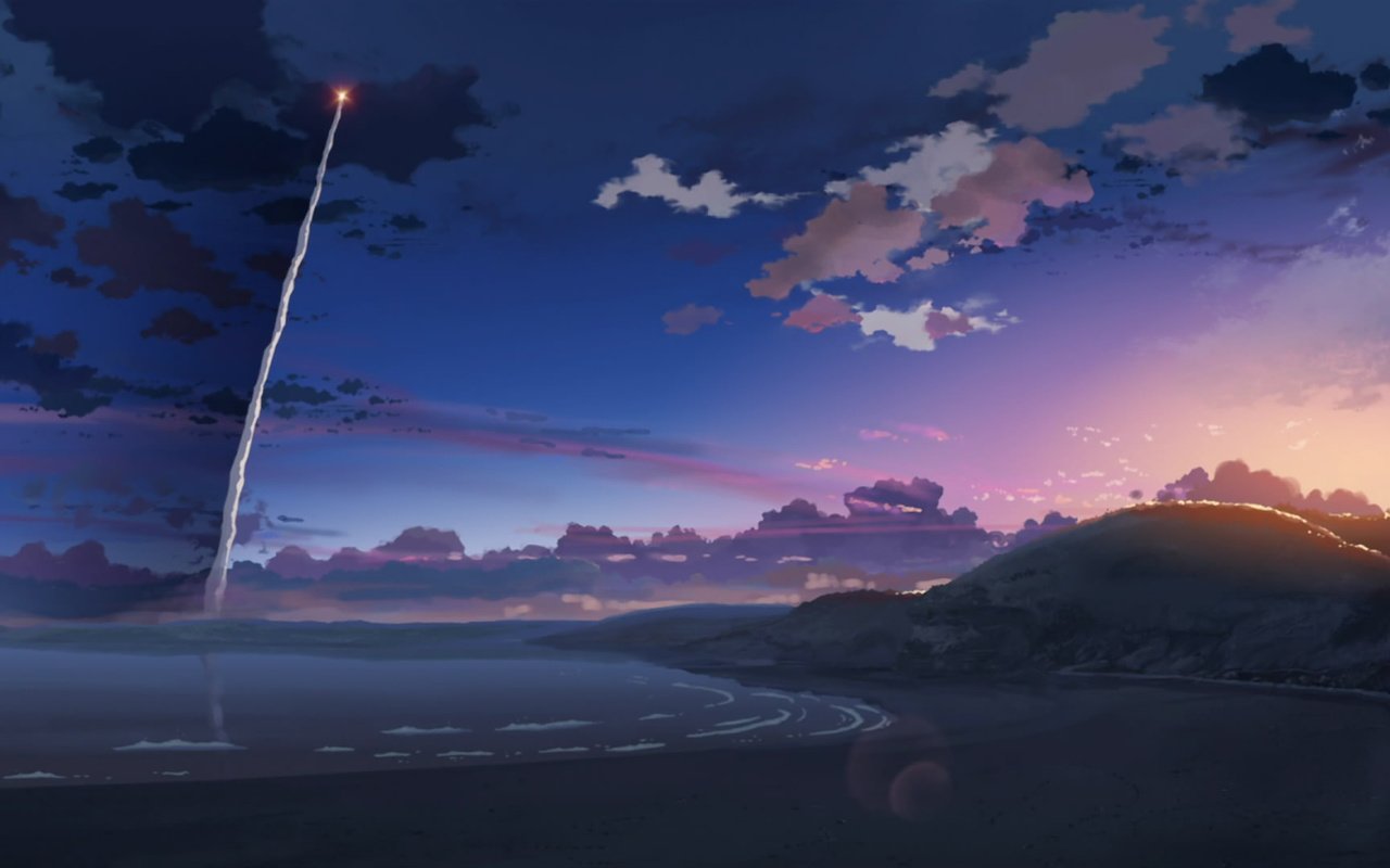Обои ракета, макото синкай, 5 сантиметров в секунду, rocket, makoto xingkai, 5 centimeters per second разрешение 1920x1080 Загрузить