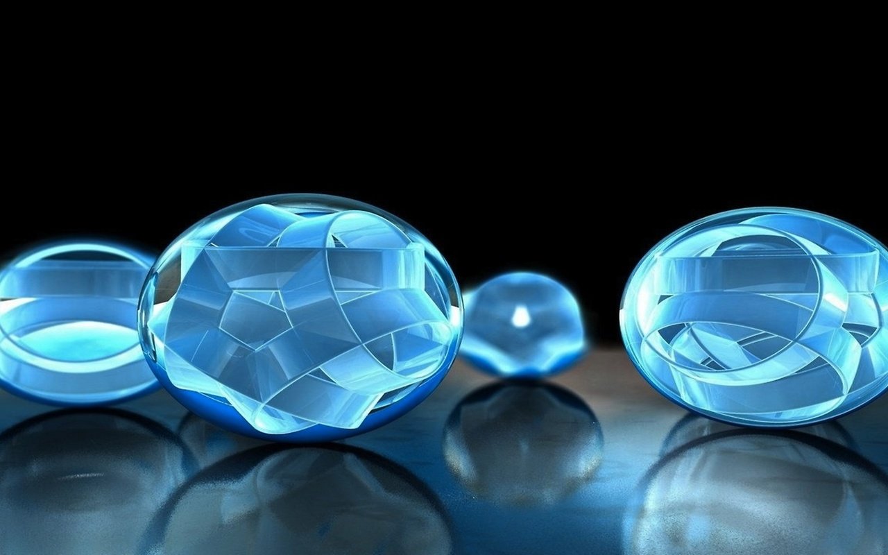 Обои синие шары, blue balls разрешение 2560x1440 Загрузить