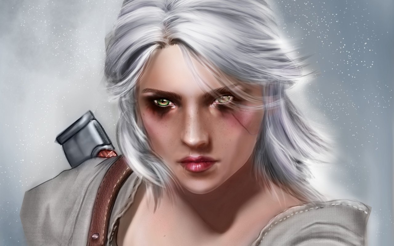 Обои арт, девушка, взгляд, witcher 3:wild hunt, цыри, art, girl, look, ciri разрешение 1920x1308 Загрузить