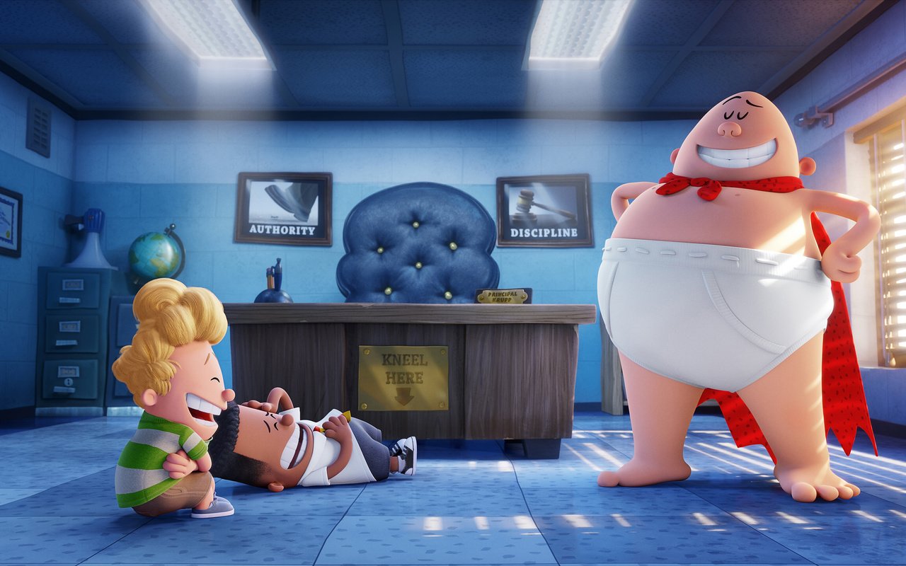 Обои анимация, captain underpants, george beard, harold hutchins, animation разрешение 3390x1860 Загрузить