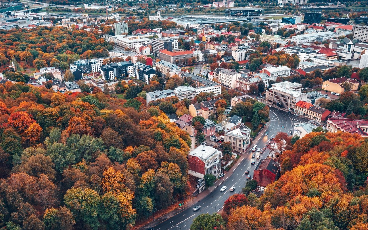 Обои осень, lietuva, kaunas, autumn разрешение 3840x2160 Загрузить