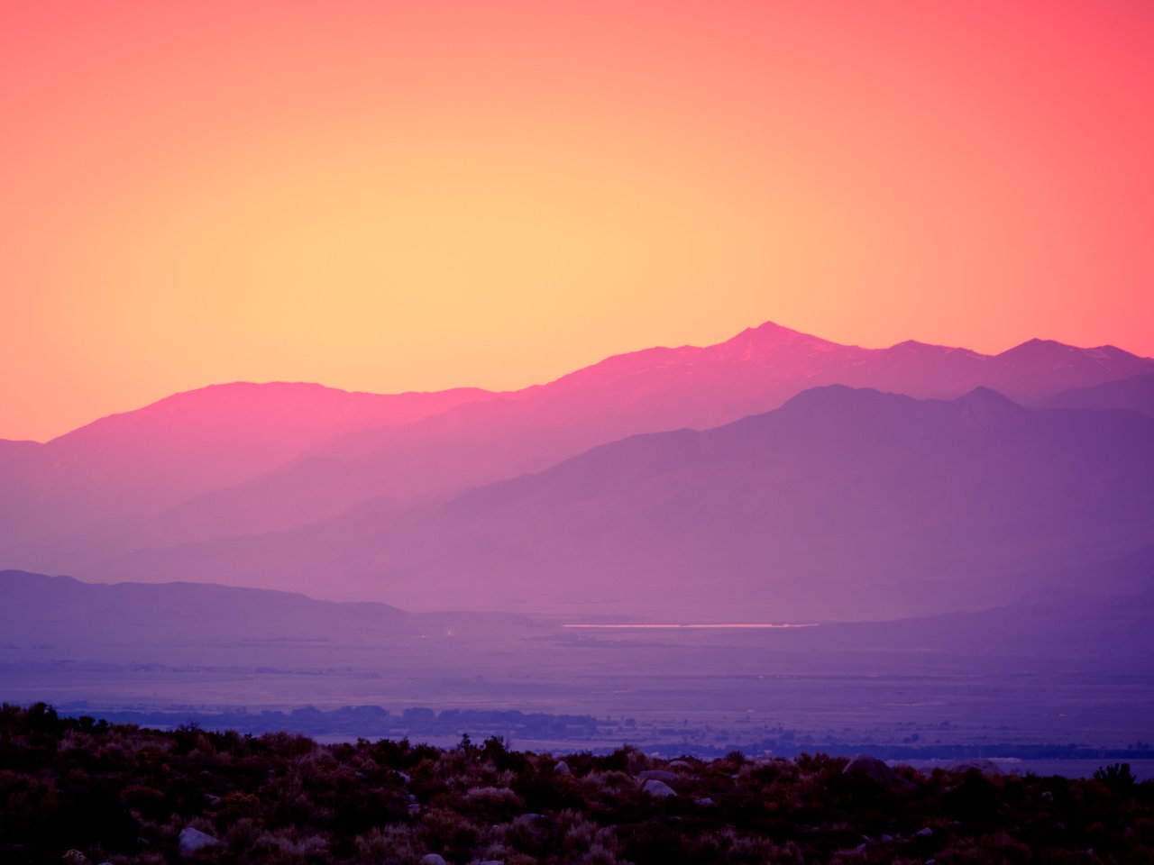 Обои горы, закат, mountains, sunset разрешение 5276x3517 Загрузить